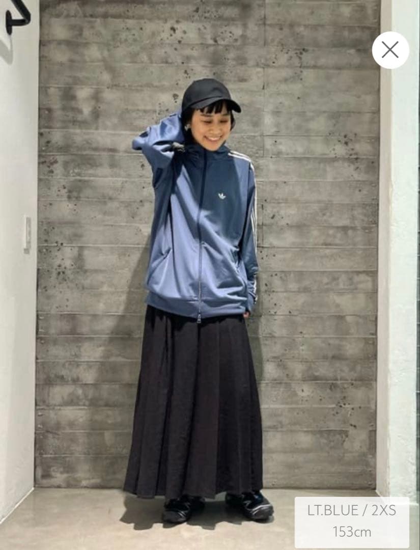 adidas Originals トラックジャケット 2XS ライトブルー