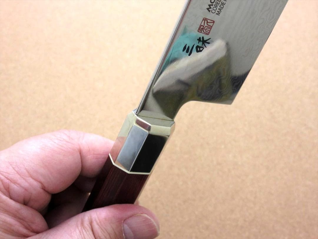 関の刃物 牛刀 240mm 三昧 荒波 コアレス鋼 野菜 肉切 両刃万能洋包丁