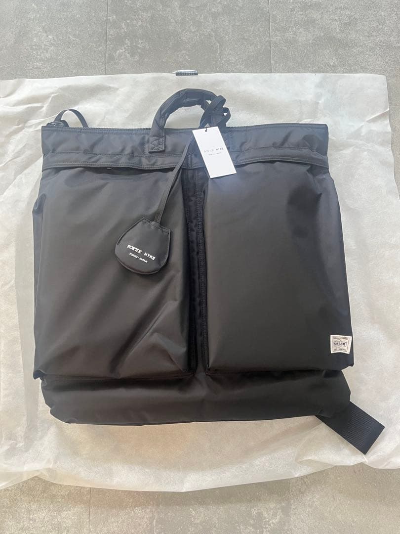 【新品】HYKE x PORTER HELMET BAG ヘルメットバッグ　黒