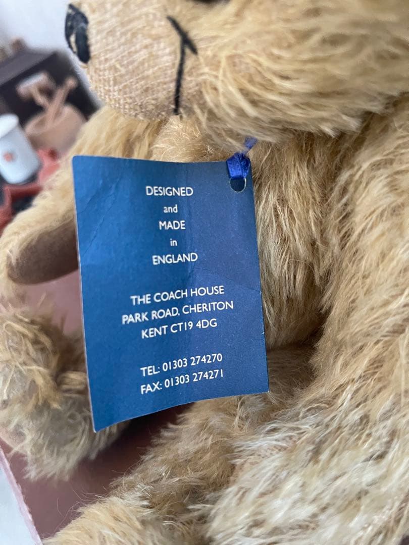 英国製 作家ベア Mark Egan テディベア 限定品 モヘア コレクタブル