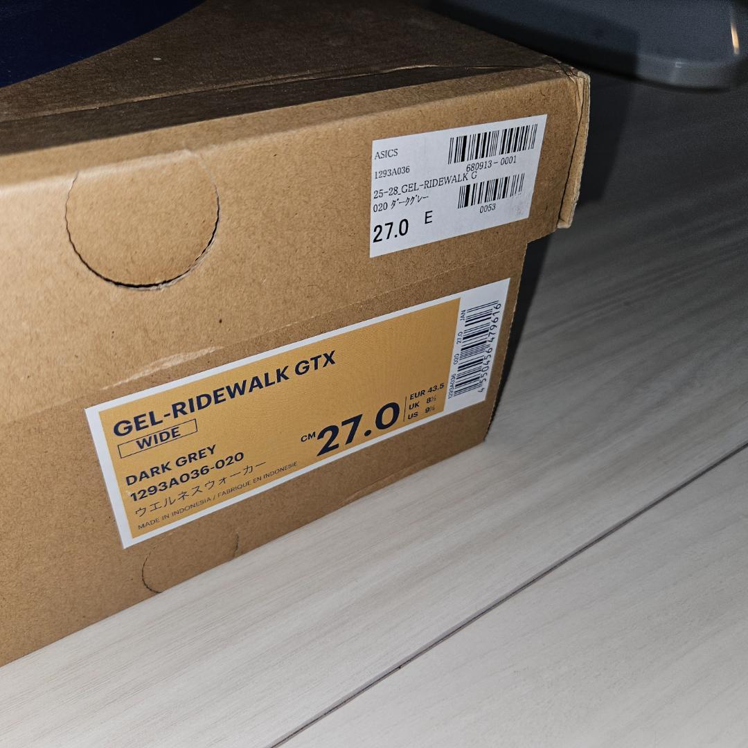 asics ゲルライドウォーク GORE-TEX 27cm 3E