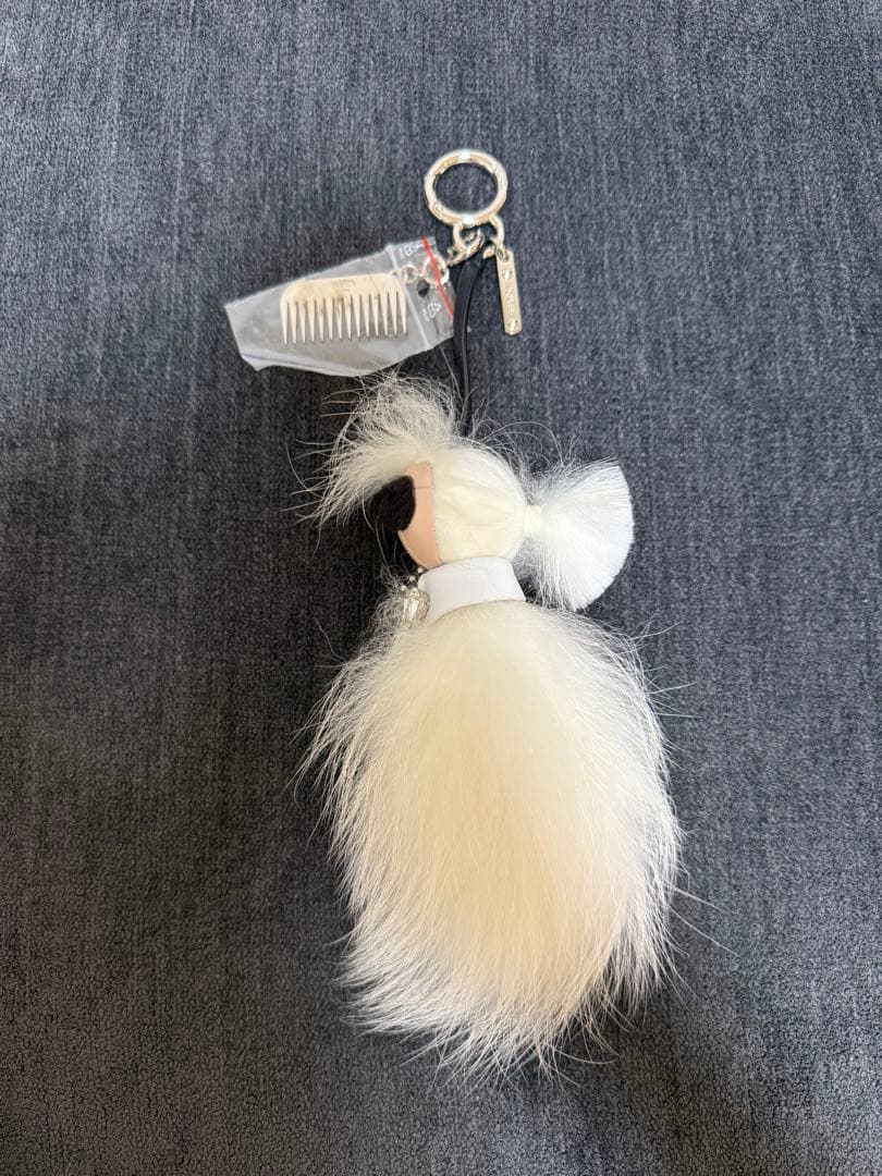 希少　備品完備　FENDI カールラガーフェルド チャーム キーホルダー