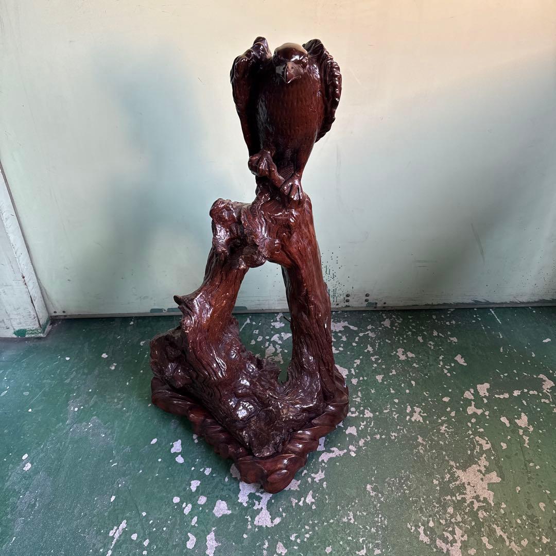 ★ 鳥 木彫り インテリア 小物 家具 アンティーク 木製 彫刻 オブジェ 格安