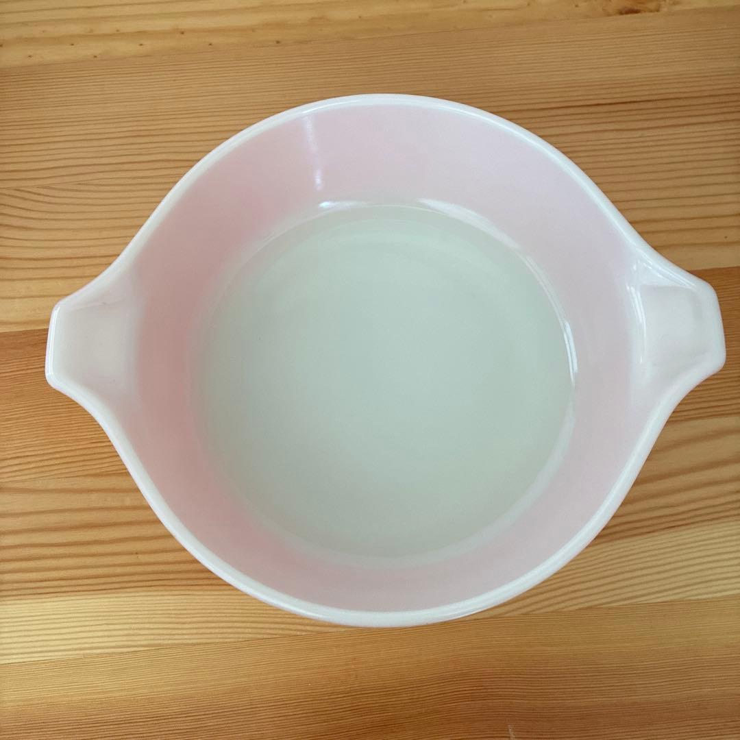オールドパイレックス　キャセロール　ヴィンテージ　ピンクグースベリー　昭和レトロ