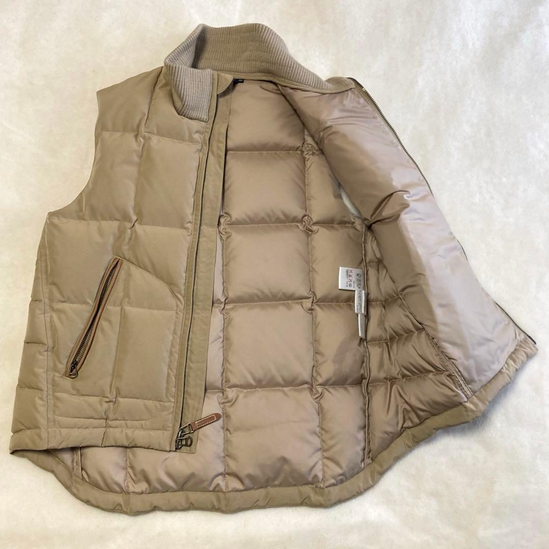 未使用級 ラルフローレン ニットダウンベスト ベージュ