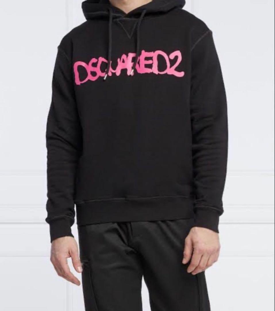 (新品) DSQUARED2 ディースクエアード ロゴパーカー　フーディ