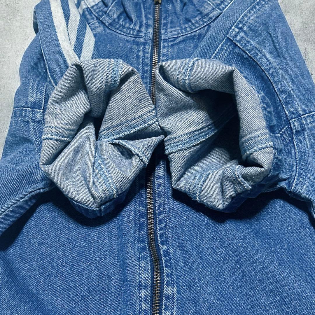 adidas NiziUマヤ着用 あのちゃん着用 ジャンプスーツ デニム M