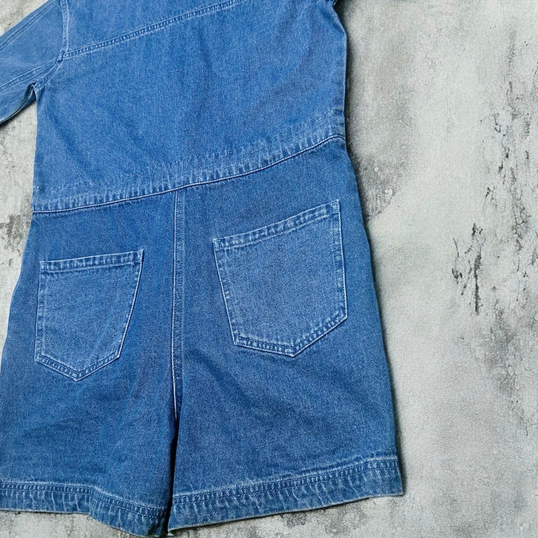 adidas NiziUマヤ着用 あのちゃん着用 ジャンプスーツ デニム M