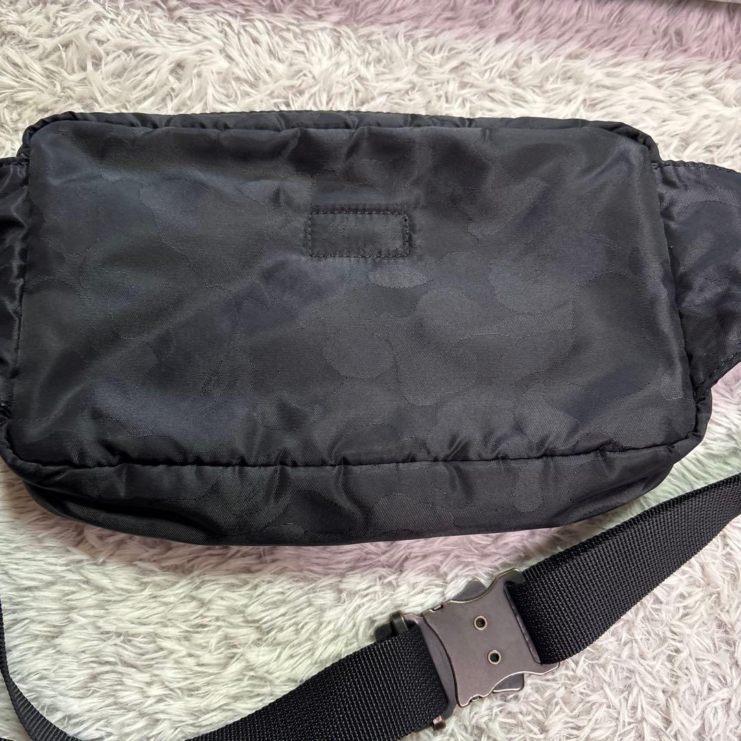 J*K様 希少 ポーター×エイプ コラボ ボディバッグ ウエストポーチ ブラック