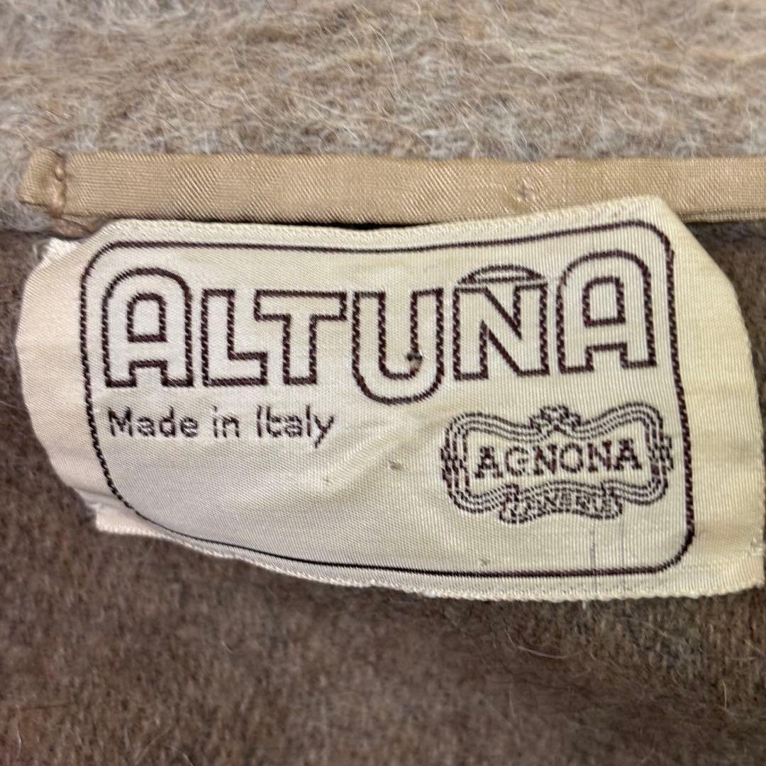 美品　Agnona イタリア製　ウール　ファー　ブラウンジャケット