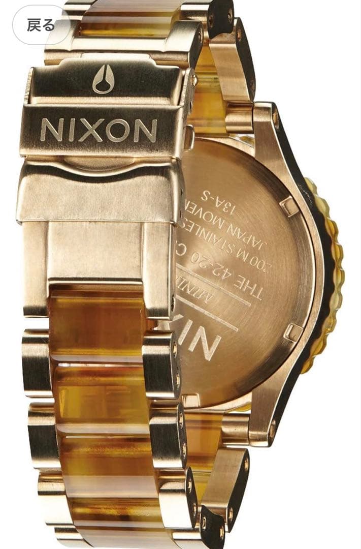 【本日限定セール】人気　腕時計 nixon ユニセックス　ゴールド