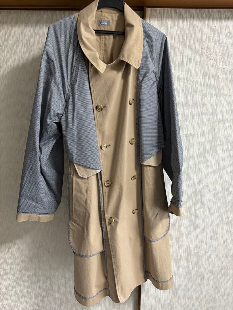 kolor BEACON 素材コンビ トレンチコート 2019ss
