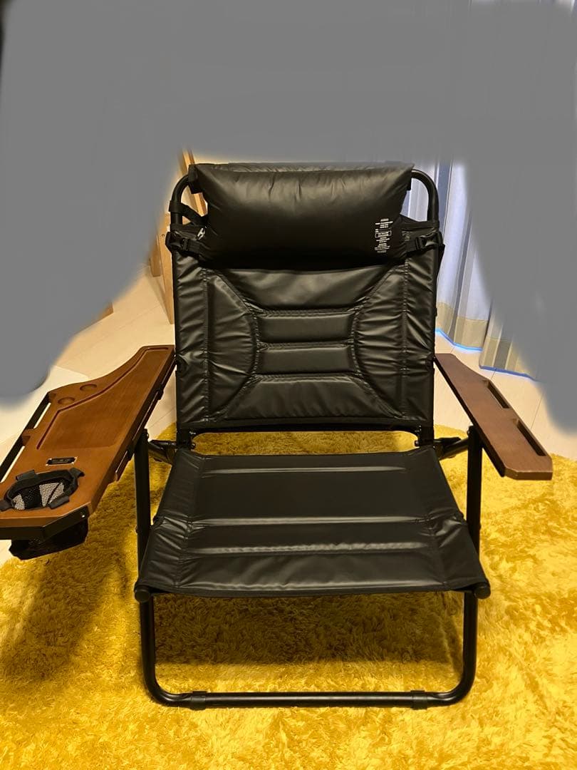 アッソブ　リクライニング　ローバーチェア　ブラック　3点セット