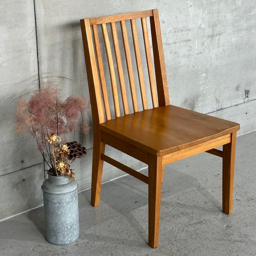 ★杉本家具★ ホワイトオーク無垢 ダイニングチェア｜オイル塗装 高級家具 ①