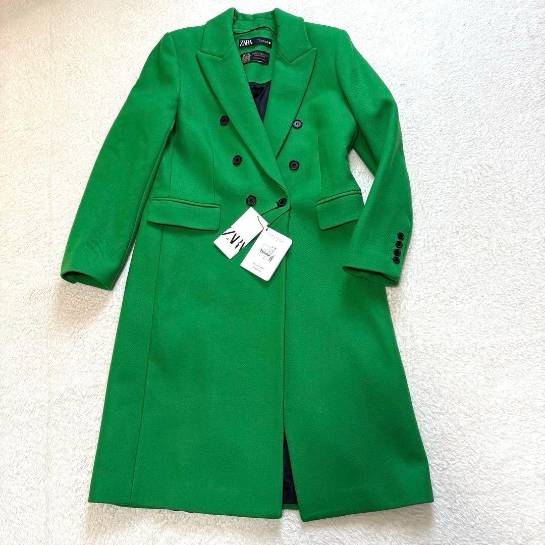 【新品】タグ付き✨ZARAザラ 近年モデル ダブルチェスターコート マンテコ