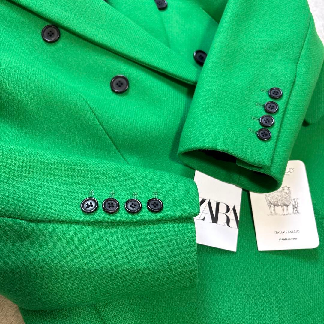 【新品】タグ付き✨ZARAザラ 近年モデル ダブルチェスターコート マンテコ