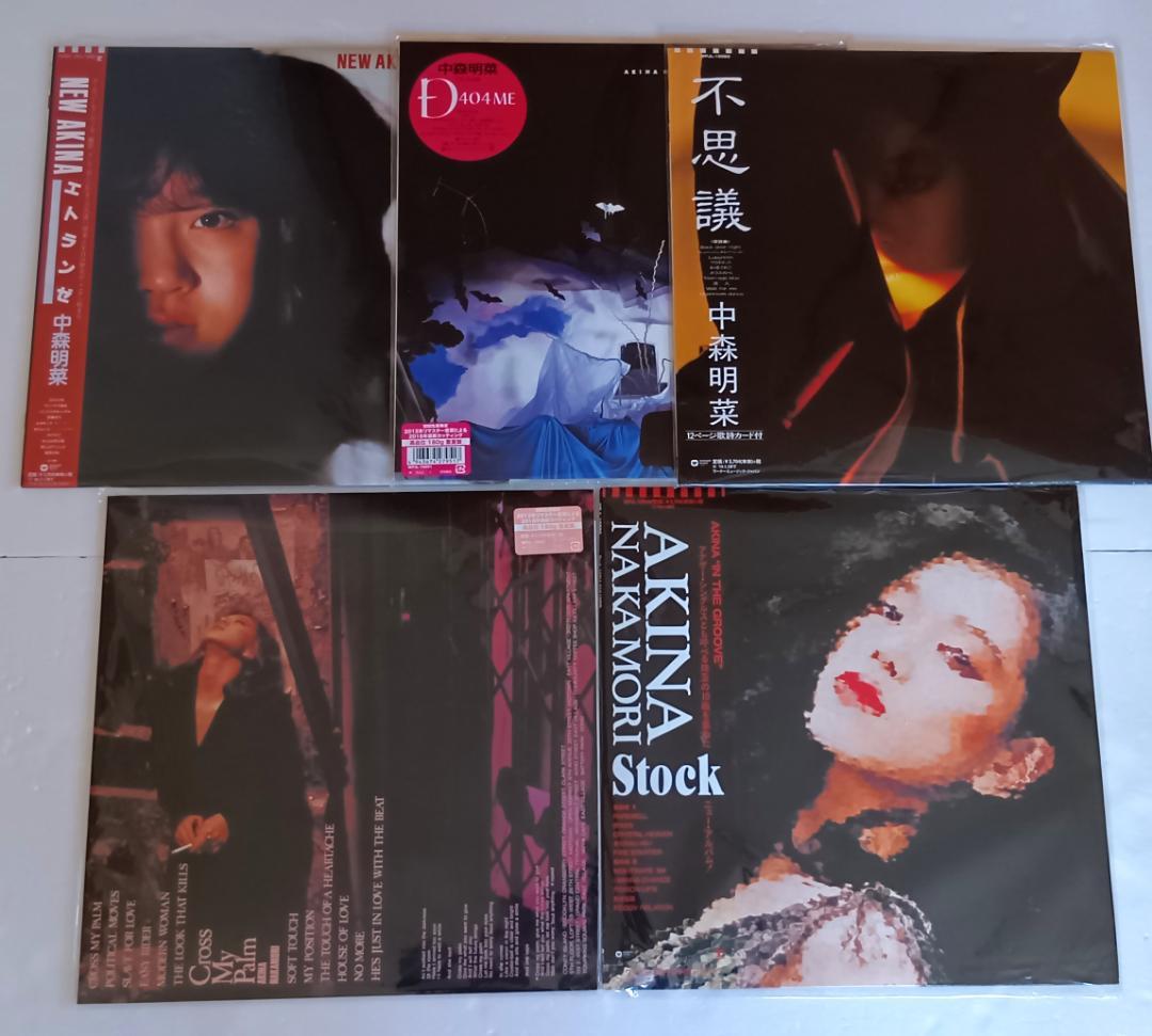 新同品　中森明菜／まとめて5枚　2018年 高音質180gアナログ盤復刻シリーズ