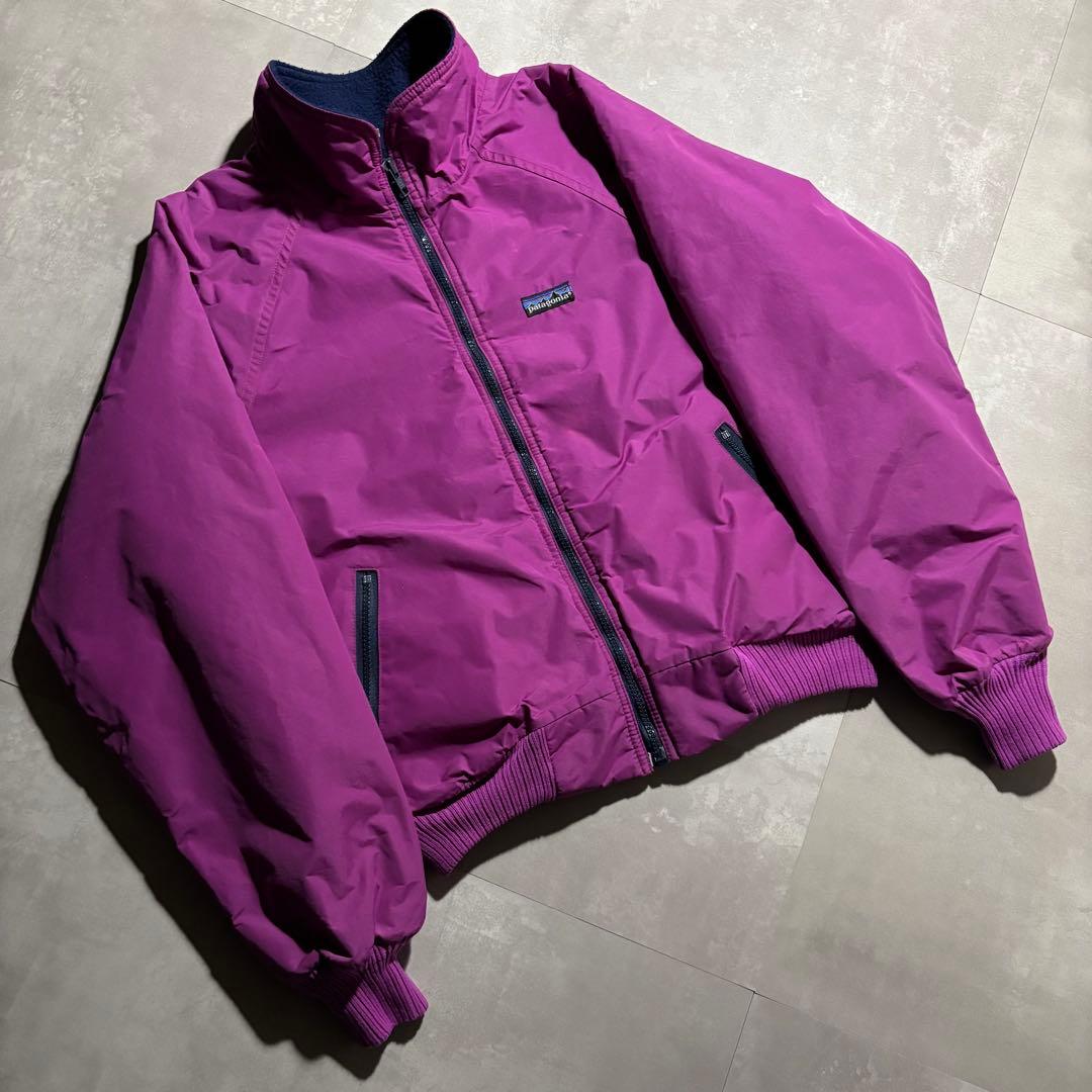90s patagonia パタゴニア　シェルドシンチラジャケット　紫　USA