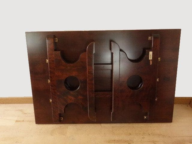 北海道民芸家具　ＨＭ410　座卓　折りたたみ式　ローテーブル　再塗装済　ＵＳＥＤ