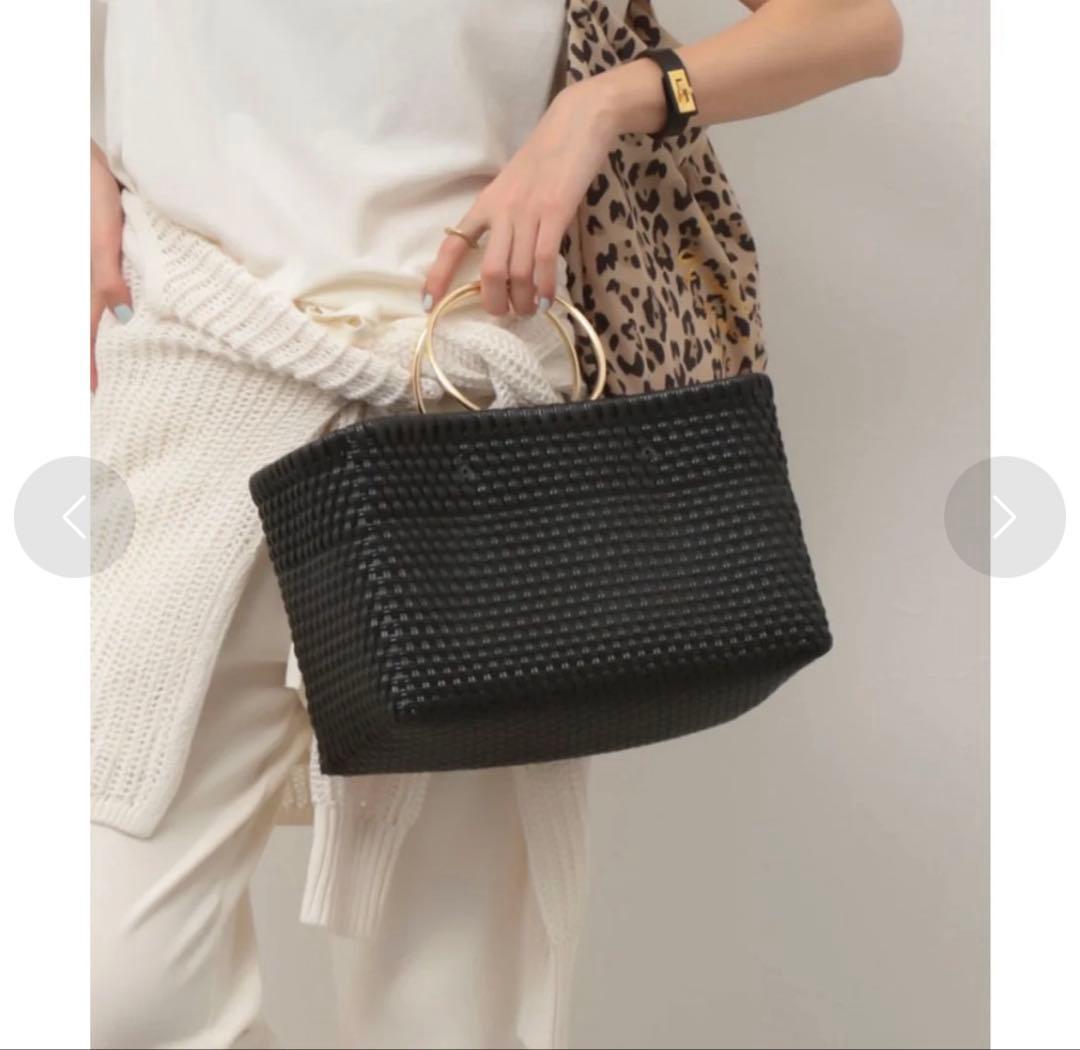 SANRAMI リングハンドルメルカドバッグ （ブラック）