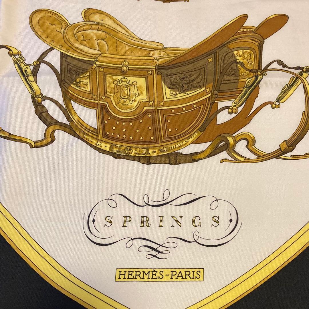 【美品】✨エルメス カレ90 スプリングス クリーニング済み 箱付