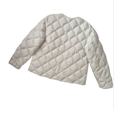 TAION×UNFILO人気✨キルティング ショート丈ブルゾン アイボリー