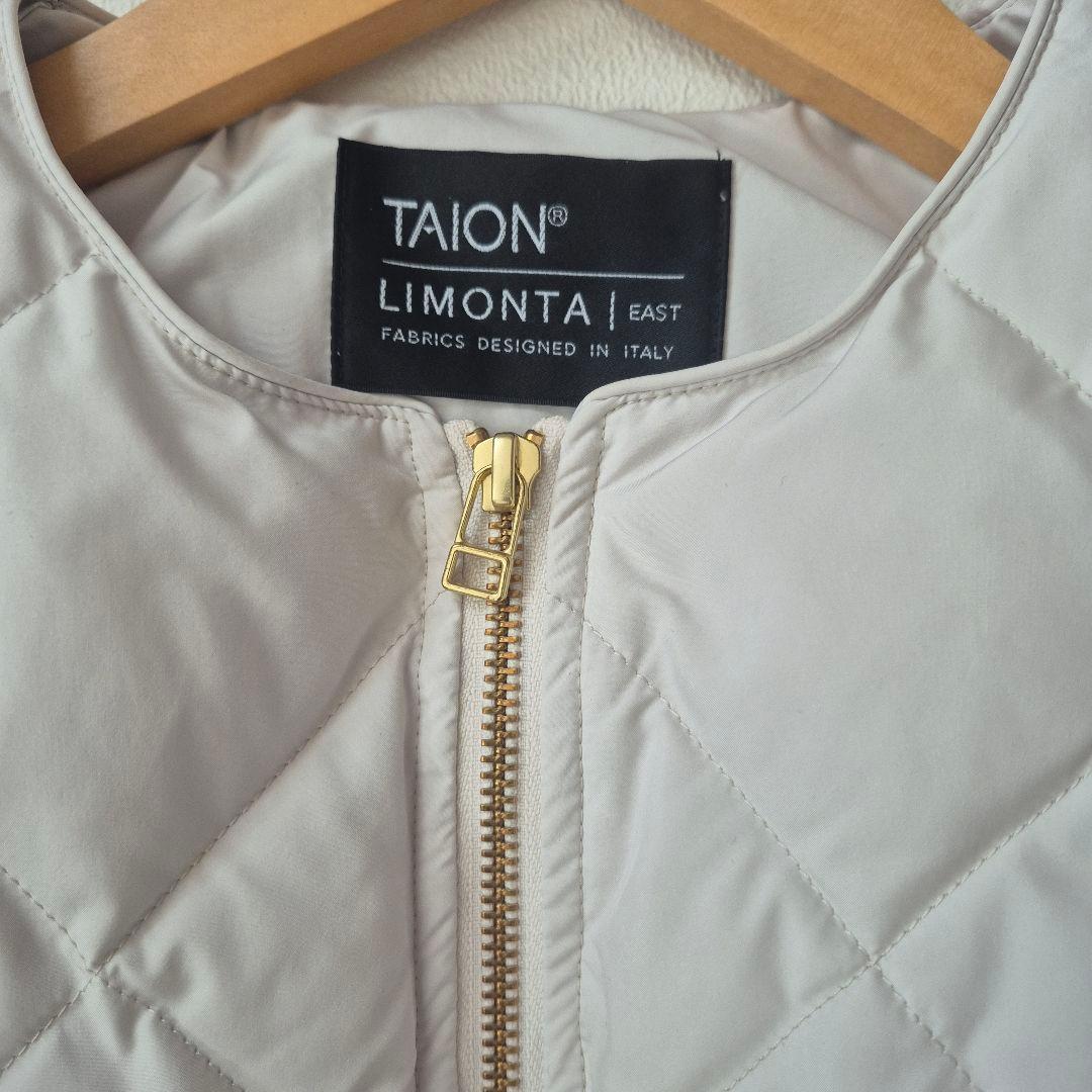 TAION×UNFILO人気✨キルティング ショート丈ブルゾン アイボリー