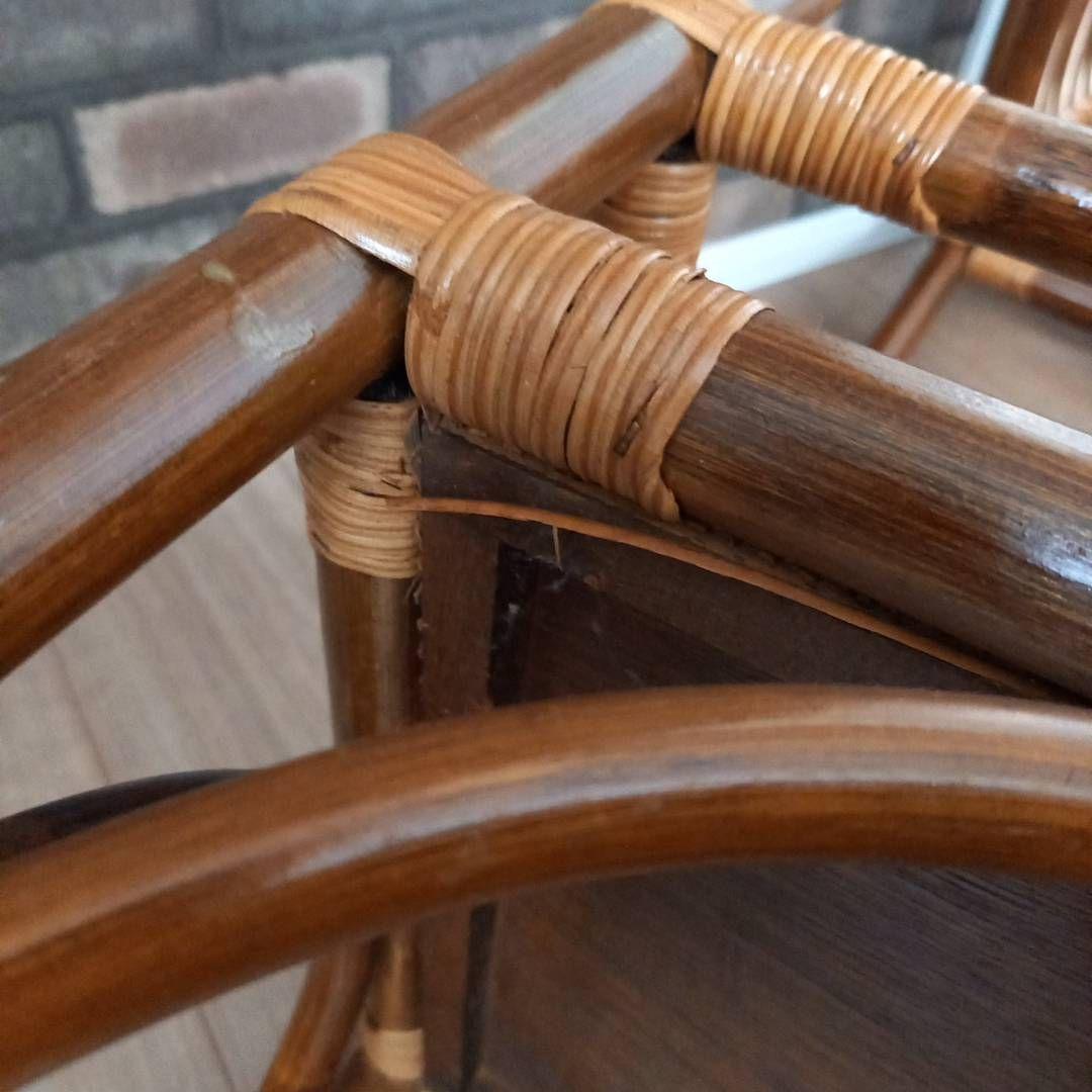 ラタンランプシェード　ラタン飾り棚　ラック　オールドラタン