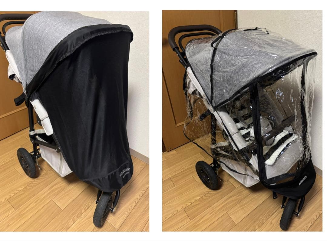 エアバギー ココプレミアフロムバース AirBuggy レインカバーモスキーヒ付