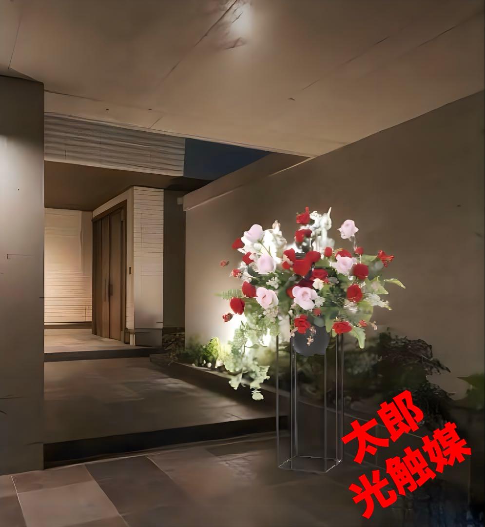 光触媒　人工観葉植物　フェイクグリーン　スカーレットローズスタンド1.0m