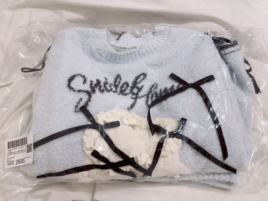 【セット】リボンケーキジャガードニットプルオーバー＆リボンニットショートパンツ