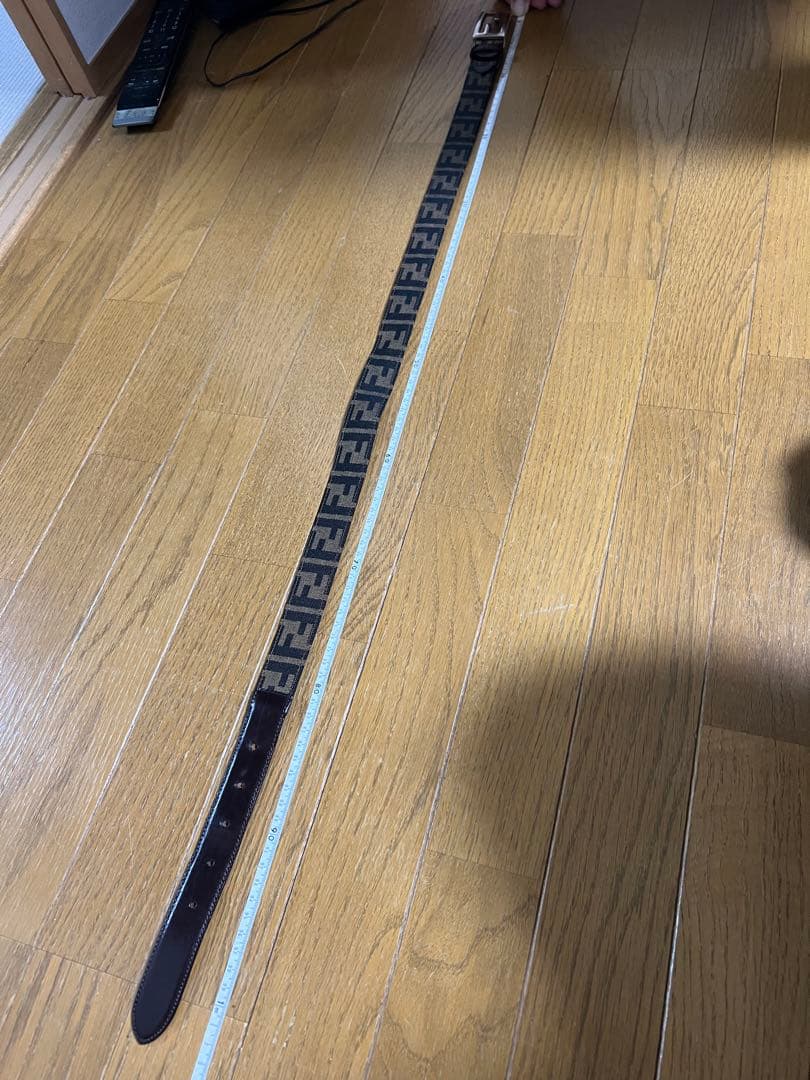 FENDI ズッカ柄 ベルト ブラウン　イタリア製