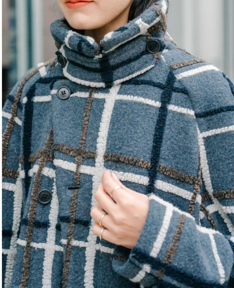 【期間限定価格】美品 HENRIK VIBSKOV チェック ウールコート