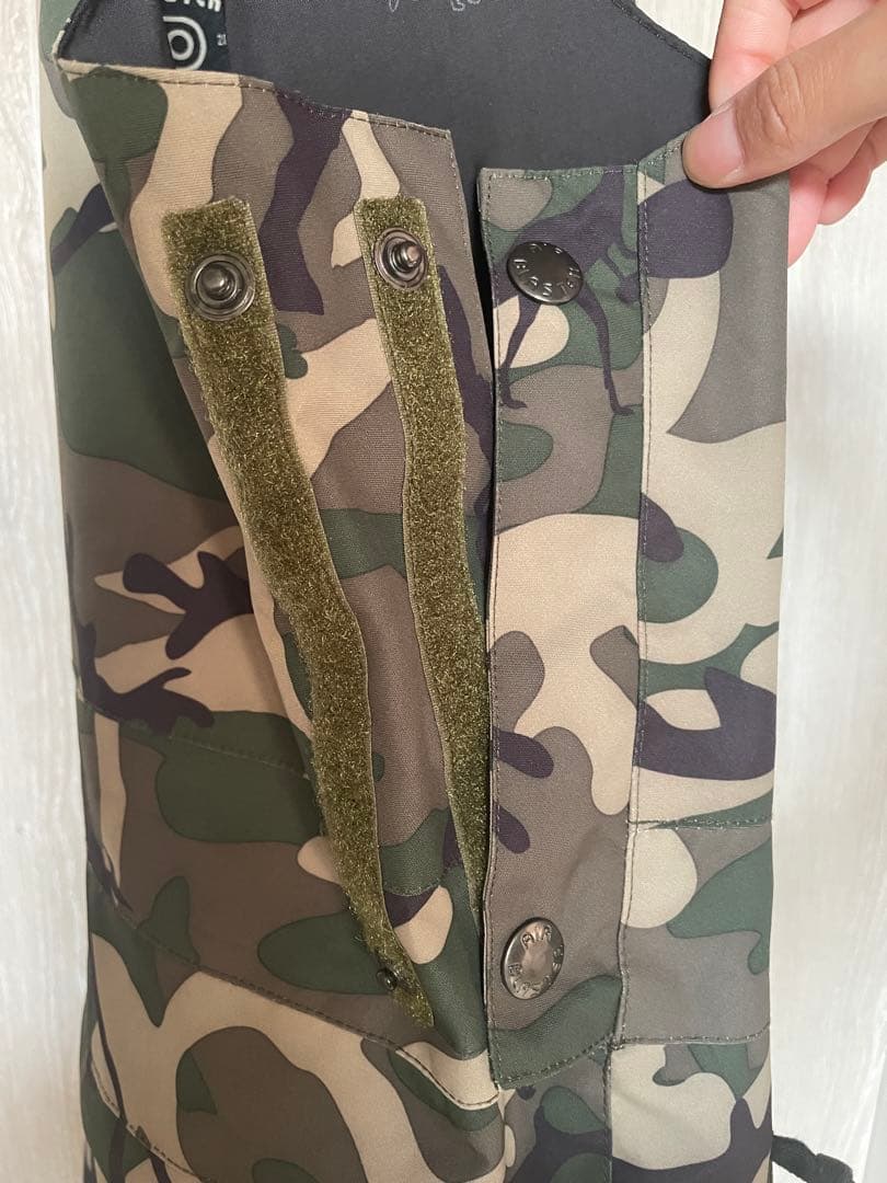 エアブラスター スノーボードウェア 紺 迷彩 上下 セット