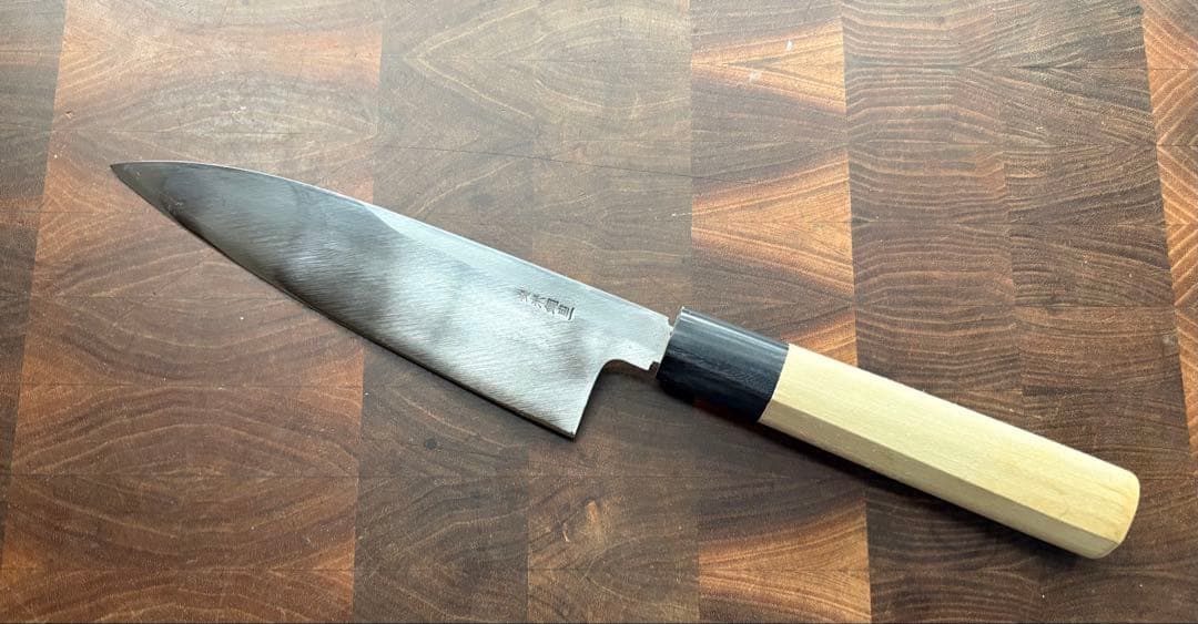 堺打刃物　出刃　170mm 6寸　包丁　薄口　舟行　和包丁　未使用　白鋼