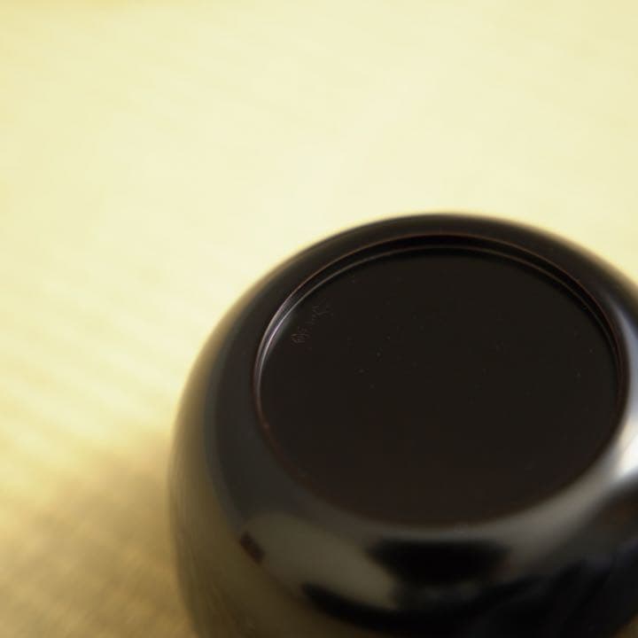 五代 川端近左 造｜黒平棗　共布/共箱/二重箱　棗