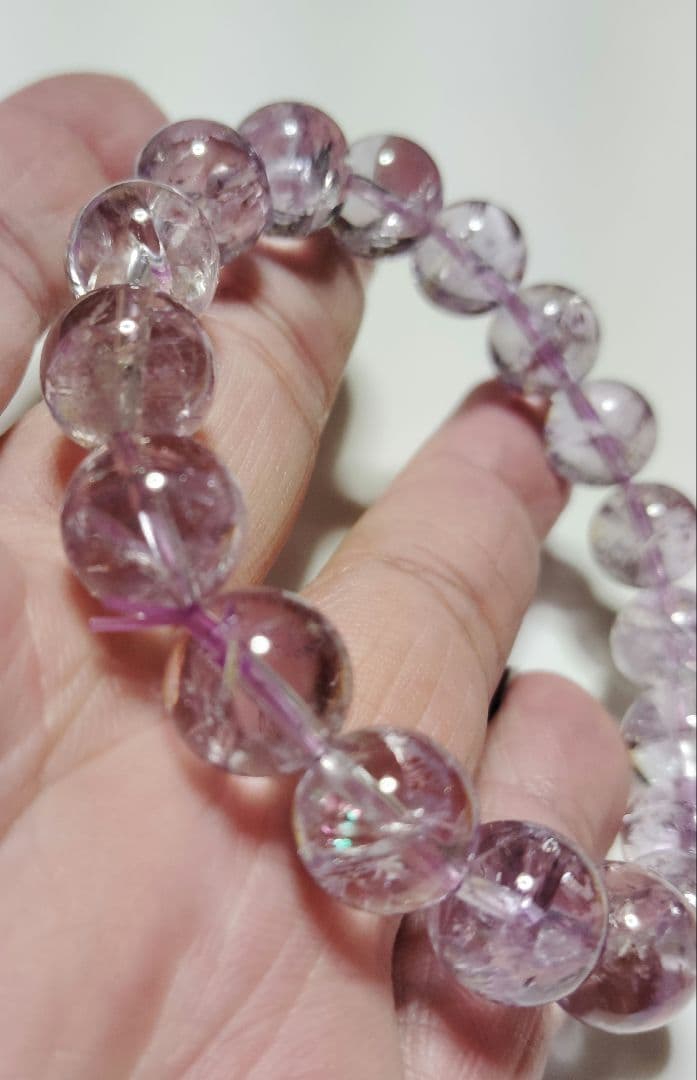 希少　高品質　アイリスアメジスト　パワーストーンブレスレット