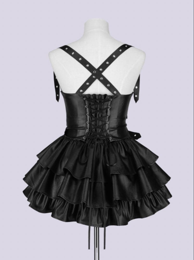 スカート IMVAL / Frill Leather Dress