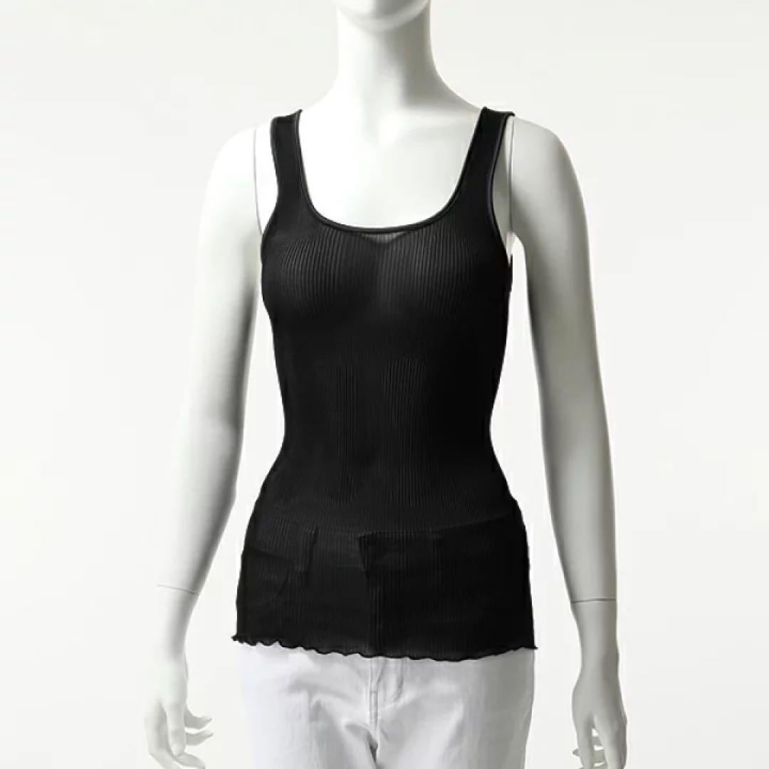 【新品】オスカリート定番シルク100%タンクトップ