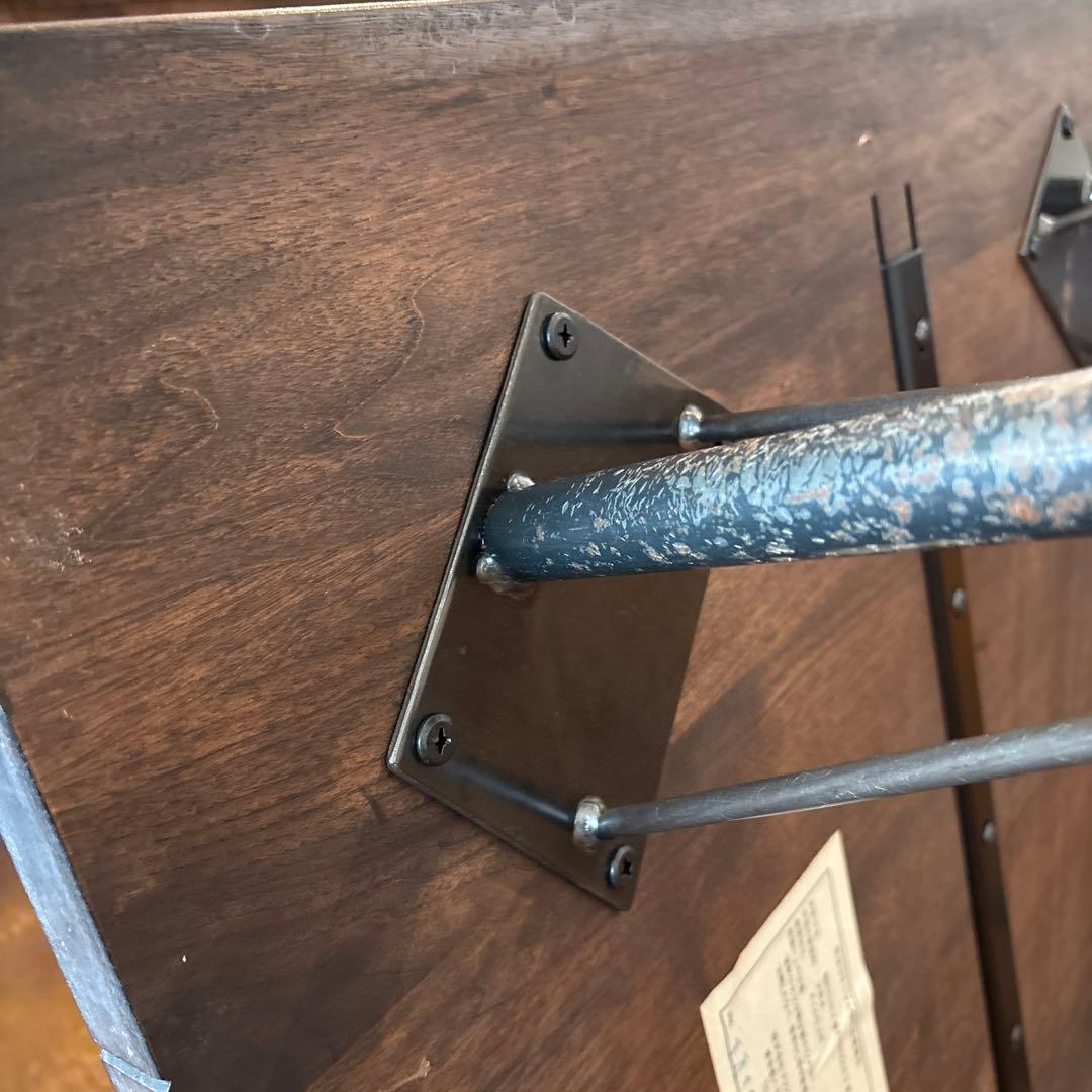 BIMAKES天然木とアイアンのダイニングテーブル　Ａ