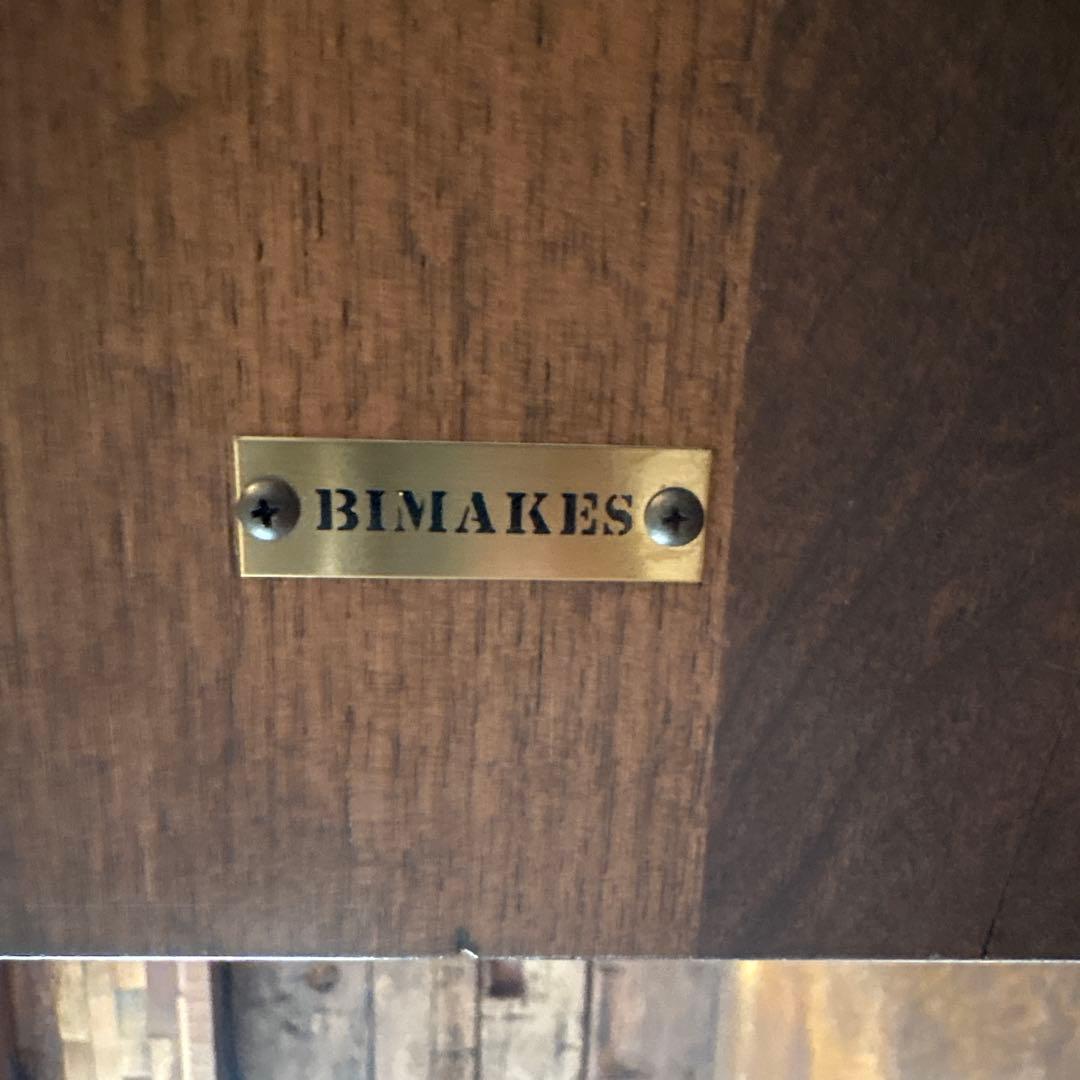 BIMAKES天然木とアイアンのダイニングテーブル　Ａ