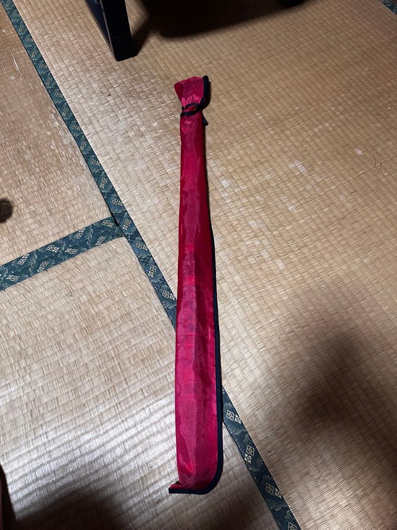 鮎竿 スパイラルガイド 黒赤ストライプ