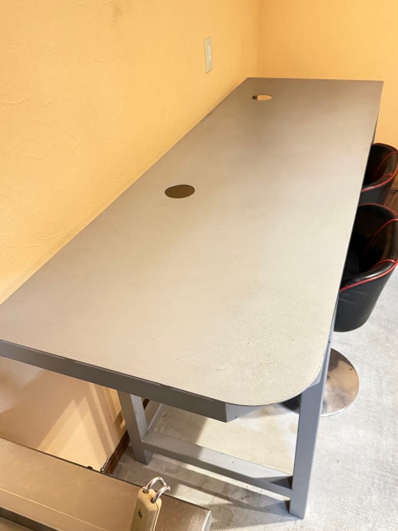 シルバー カウンターテーブル ハイテーブル