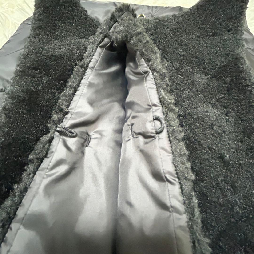 ヒロココシノ　2wayエコファーダウンコート　ブラック　Mサイズ　希少デザイン