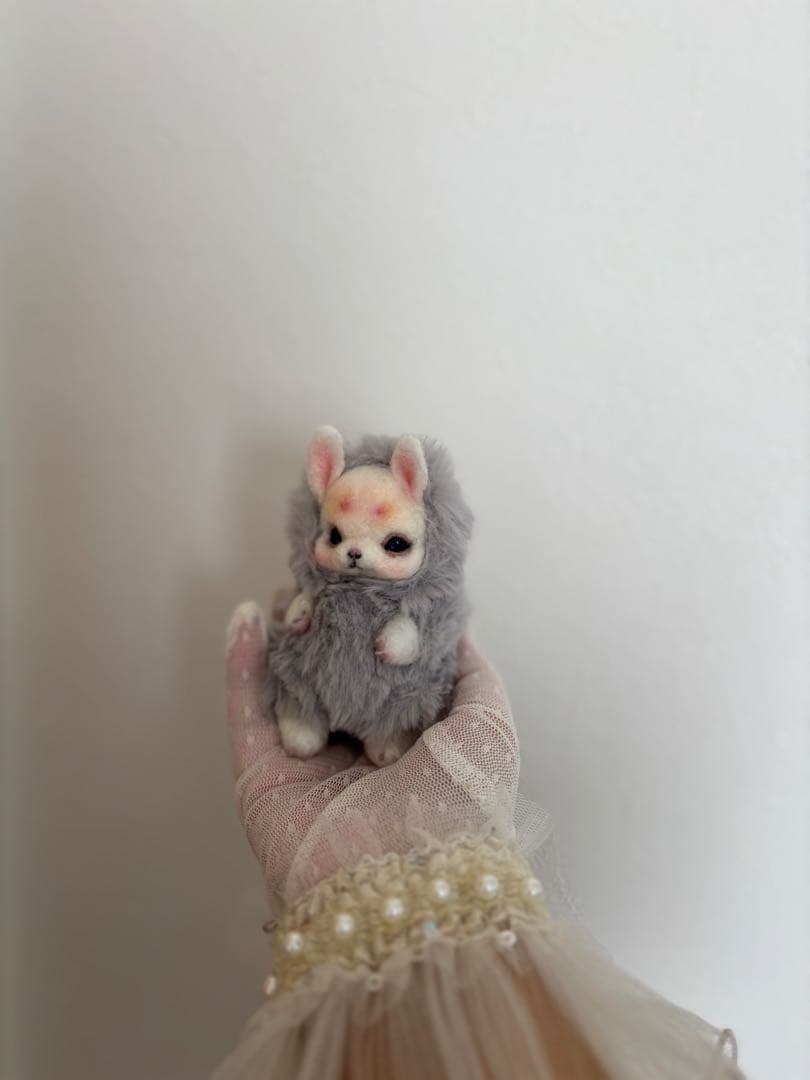 アートドール　No.56うさぎ幻獣　羊毛フェルト