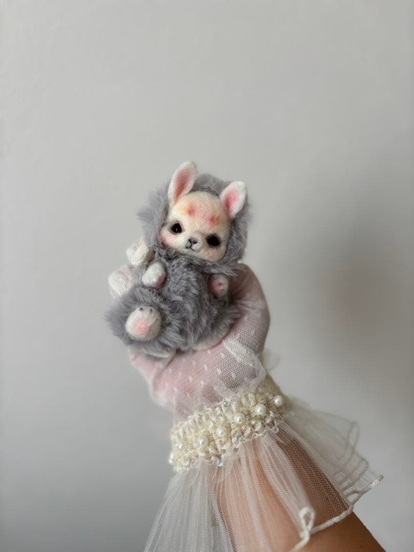 アートドール　No.56うさぎ幻獣　羊毛フェルト