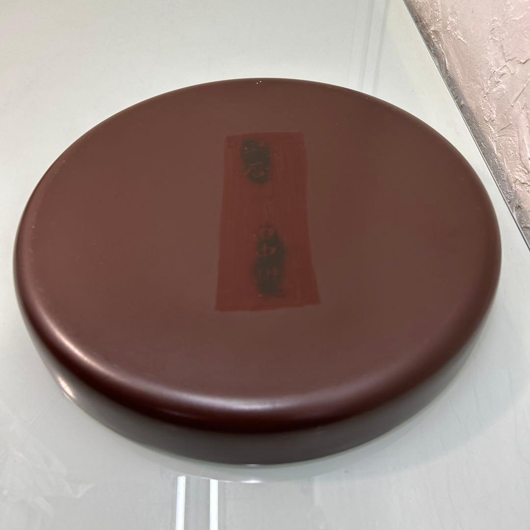 ☆緋襷(ひだすき)備前焼　本錫乾茂號造茶壷　茶入れ☆