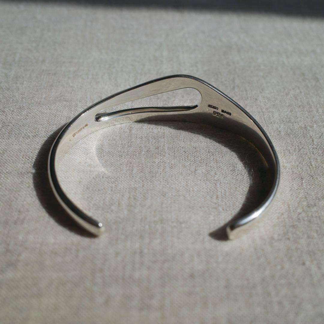 【名品】Tiffany スリット バングル シルバー ボーンカフ