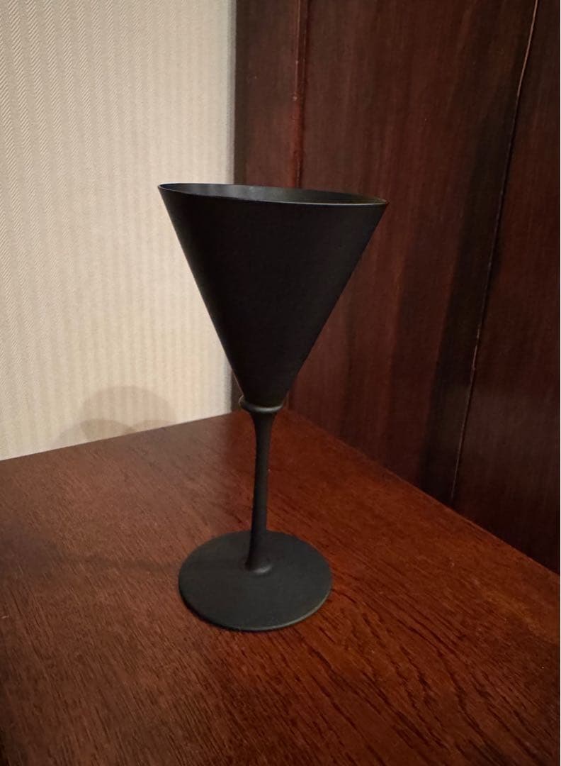 新品　sghr シャンパングラス　ブラック　スガハラガラス　ハンドメイド　3客