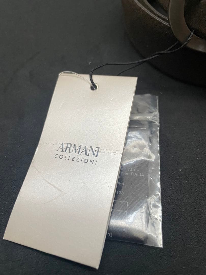 ARMANI アルマーニ ベルト 新品　送料無料　タグ付き　カジュアル　シンプル